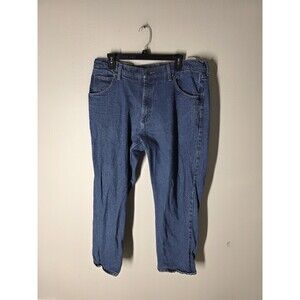 Wrangler Premium Quality Men's Blue Denim Jeans Straight 36x29